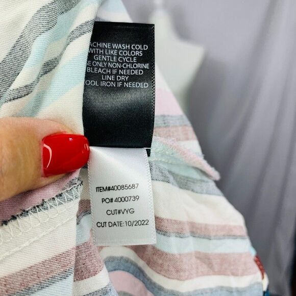 Torrid 2 Dress Womens Plus Stripped Belted Maxi Belted Button Front Long Sleeve - Picture 7 of 15